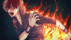 Feel The Power Of Todoroki! Wallpaper