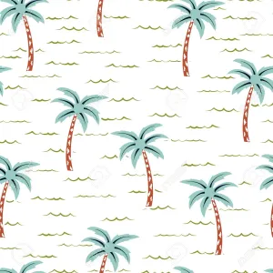 Feel The Tropical Breeze With This Cute Palm Tree! Wallpaper