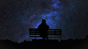 Feeling Alone On Bench Wallpaper