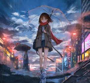 Feeling Sadness And Loneliness In The World Of Anime. Wallpaper