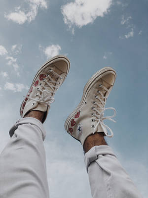 Feet Up Converse Wallpaper