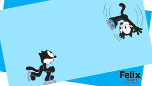 Felix The Cat Blue Overlap Wallpaper