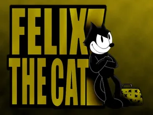 Felix The Cat Yellow Background Wallpaper