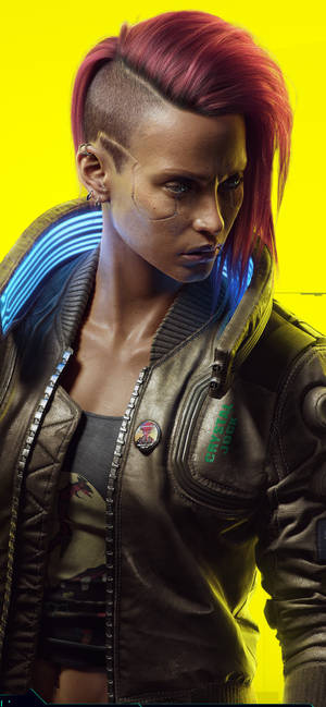 Female V Mercenary In Cyberpunk For Android Wallpaper