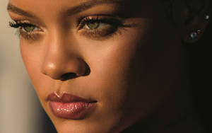 Fenty Rihanna Face Close-up Wallpaper
