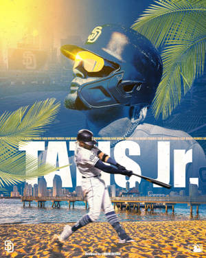 Fernando Tatis Jr. And His Summer Artwork Wallpaper