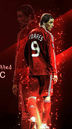 Fernando Torres In A Red Photo Wallpaper