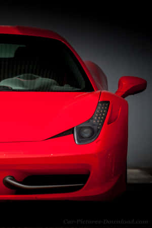 Ferrari Cropped Photo Iphone X Wallpaper