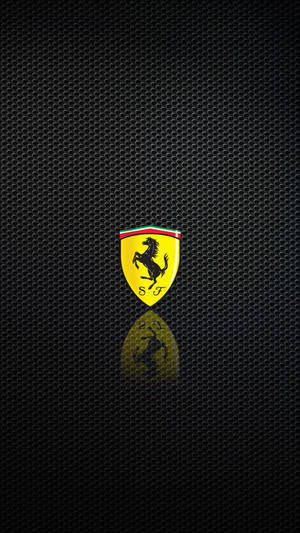 Ferrari Phone Logo Black Aesthetic Wallpaper