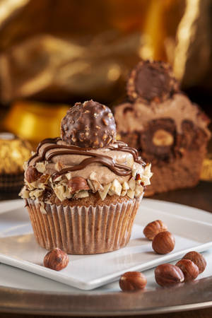 Ferrero Rocher Cupcake Wallpaper