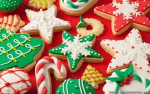 Festive Christmas Cookies Decoration.jpg Wallpaper