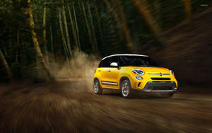 Fiat 500l Trekking Yellow Wallpaper