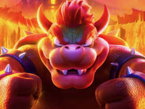 Fierce Bowser Ready For Battle Wallpaper