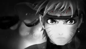 Fierce Naruto White Wallpaper