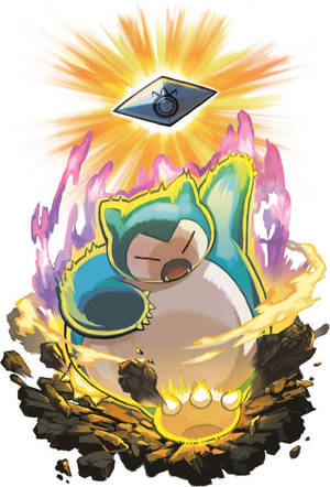 Fiery, Angry Snorlax Wallpaper