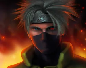 Fiery Kakashi Pfp Wallpaper