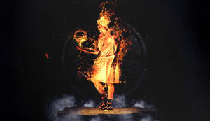 Fiery Klay Thompson Wallpaper