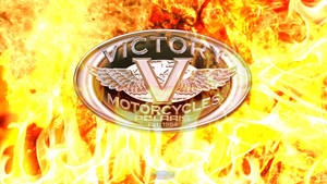 Fiery Victory Motorcycle Wallpaper