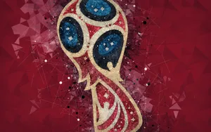 Fifa World Cup With Abstract Backdrop Wallpaper