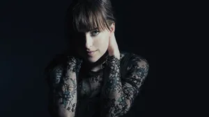Fifty Shades Of Grey Anastasia In Black Wallpaper