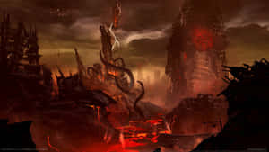 Fight For Survival In Doom Eternal Wallpaper