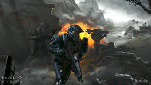 Fight For Victory In Halo Reach Wallpaper