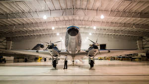 Fighter Plane On Display Wallpaper