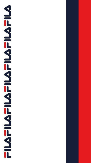 Fila White Blue And Red Wallpaper