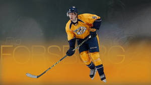 Filip Forsberg Nashville Predator Graphic Design Wallpaper