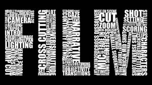 Film Typography Art Wallpaper