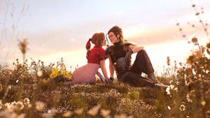 Final Fantasy 7 Aerith And Zack Wallpaper