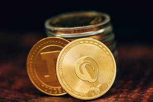 Finance Two Gold Coins Wallpaper