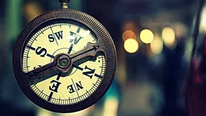 “find Your Path - A Vintage Compass” Wallpaper