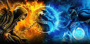 Fire And Ice Scorpion Vs Subzero Wallpaper