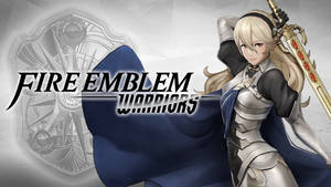 Fire Emblem Warriors Female Corrin With Logo Wallpaper