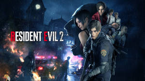 Fire Fighter In The Rpd In Resident Evil 2 Wallpaper