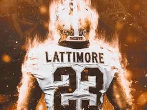 Fire No. 23 Marshon Lattimore Graphic Art Wallpaper