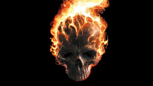 Fire Skull Ablaze Wallpaper