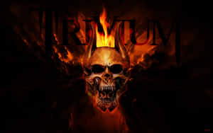 Fire Skull Trivium Wallpaper