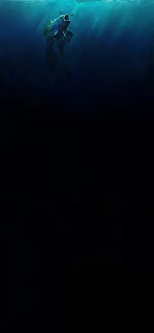 Fish Swimming On Shore Iphone Wallpaper