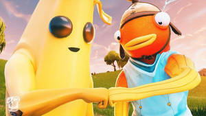 Fishstick Fornite And Banana Wallpaper