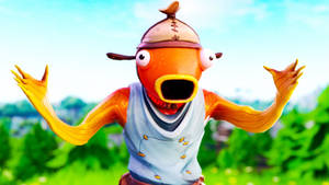 Fishstick Fornite Shocked Face Wallpaper