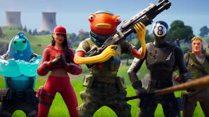 Fishstick Fortnite And Gang Wallpaper