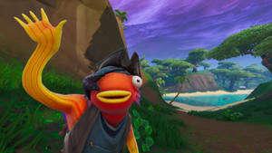 Fishstick Fortnite Pirate Waving Wallpaper