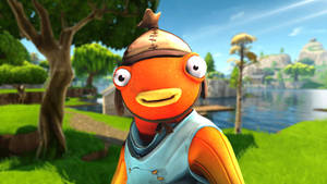 Fishstick Fortnite Smiling Wallpaper