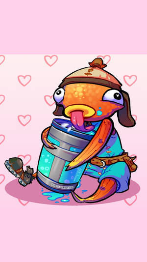 Fishstick Fortnite Young Hearts Wallpaper