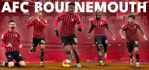 Five Afc Bournemouth Football Players Wallpaper