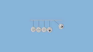Five Emoticons Hanging Plain Aesthetic Wallpaper