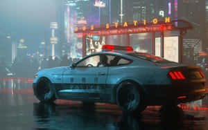 Fivem Car At Bus Station Wallpaper