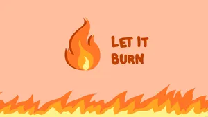 Flame Cute Art Wallpaper